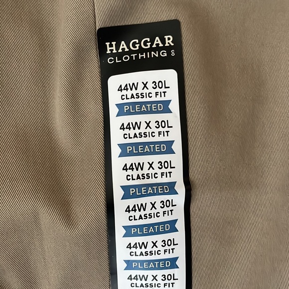 NWT Haggar Khaki Chinos 44x30 orig $70 - Picture 3 of 5